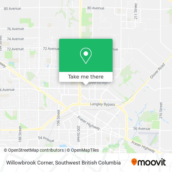 Willowbrook Corner map