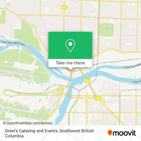 Drew's Catering and Events map