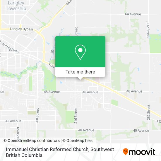 Immanuel Christian Reformed Church map