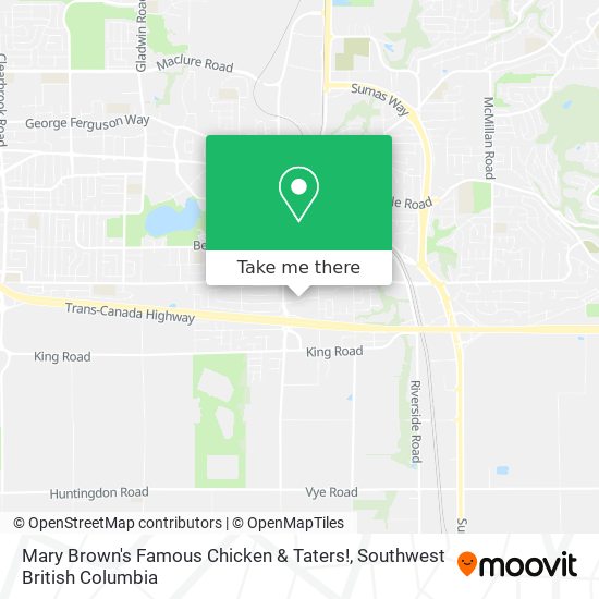 Mary Brown's Famous Chicken & Taters! map