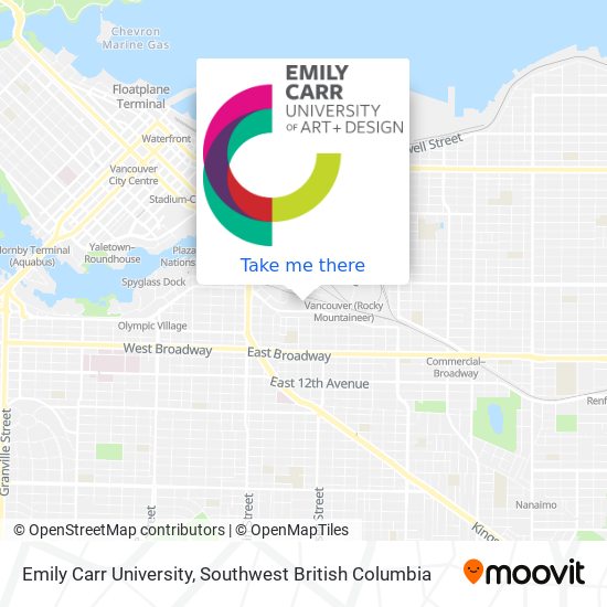 Emily Carr University map