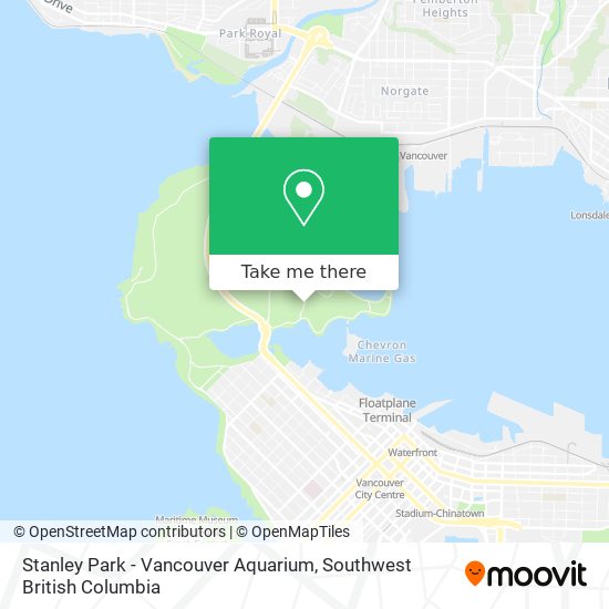 Stanley Park - Vancouver Aquarium map