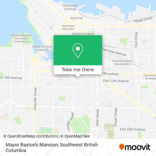 Mayor Baxton's Mansion map