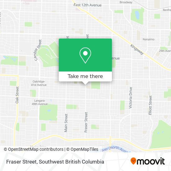 Fraser Street map