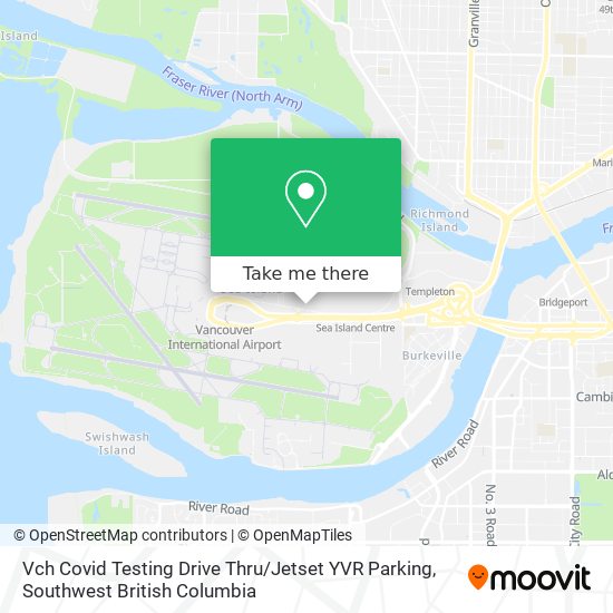Vch Covid Testing Drive Thru / Jetset YVR Parking map