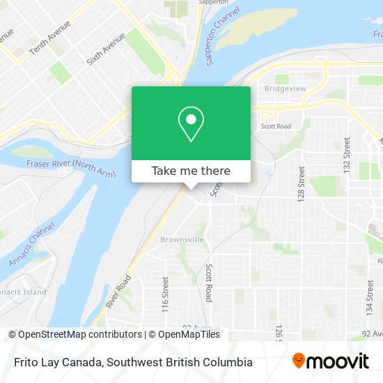 Frito Lay Canada map