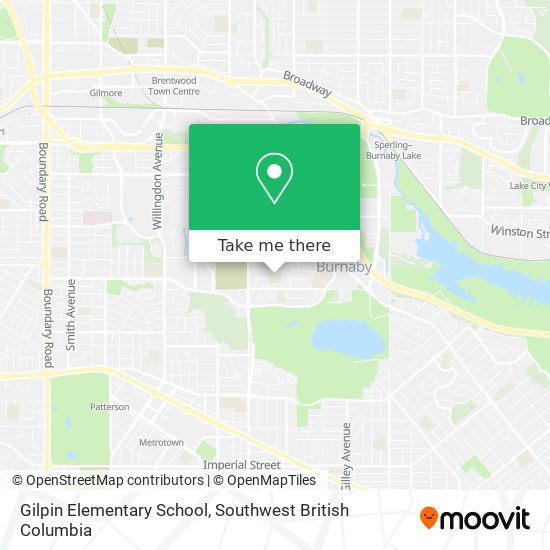 Gilpin Elementary School map