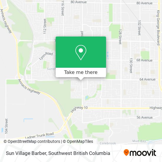 Sun Village Barber map