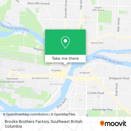 Brooks Brothers Factory map
