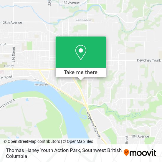 Thomas Haney Youth Action Park map