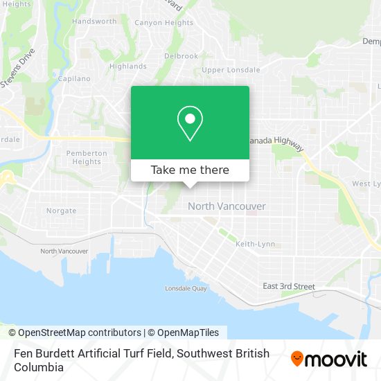 Fen Burdett Artificial Turf Field map