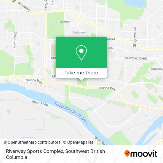 Riverway Sports Complex map