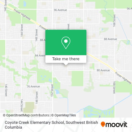 Coyote Creek Elementary School map