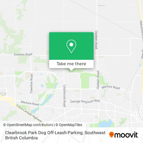 Clearbrook Park Dog Off-Leash Parking map