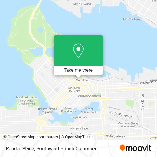 Pender Place map