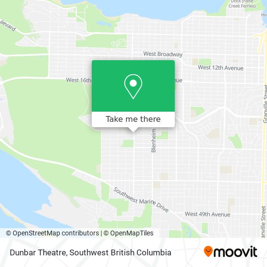 Dunbar Theatre map