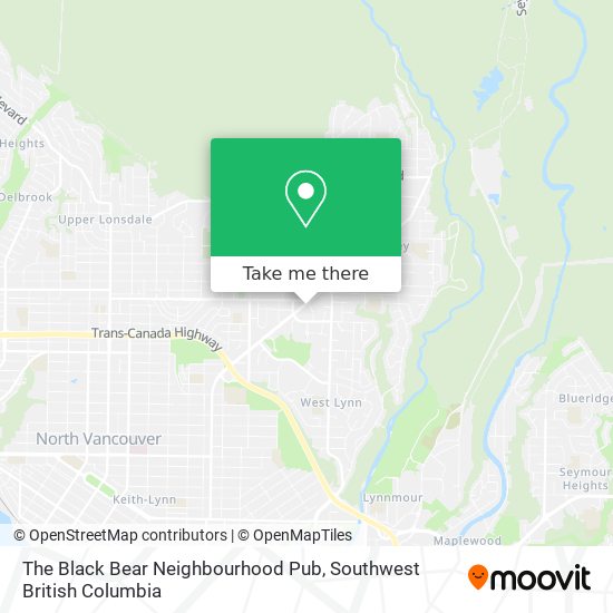The Black Bear Neighbourhood Pub map