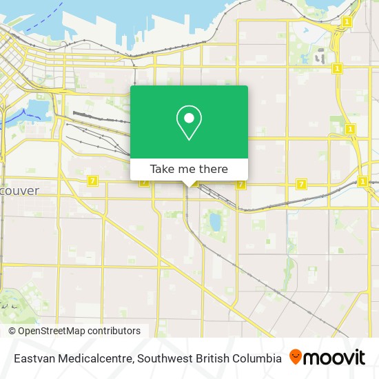 Eastvan Medicalcentre map