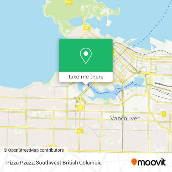 Pizza Pzazz map