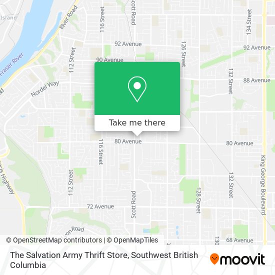 The Salvation Army Thrift Store map