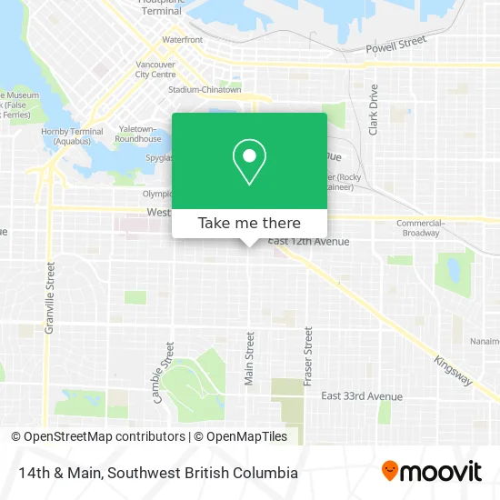 14th & Main map