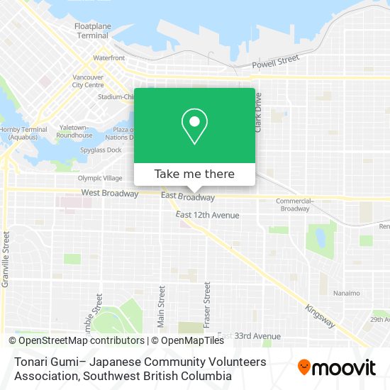 Tonari Gumi– Japanese Community Volunteers Association map