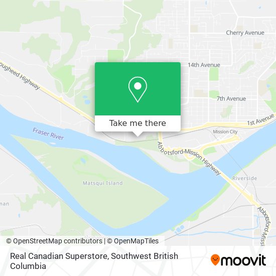 Real Canadian Superstore map