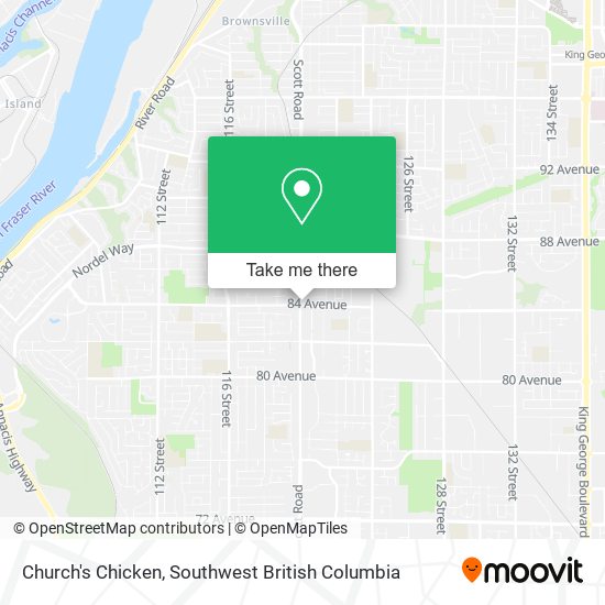 Church's Chicken map