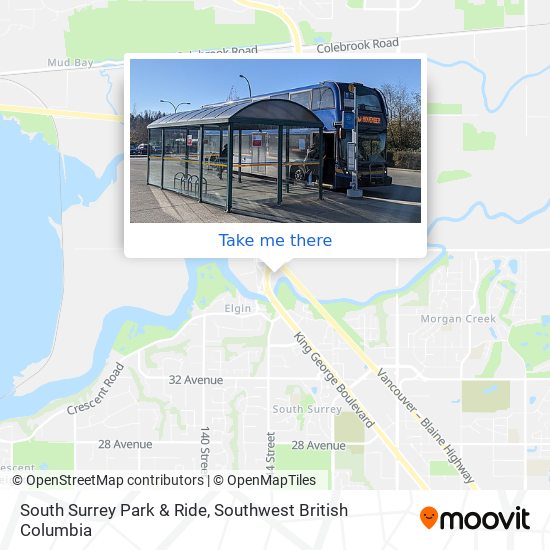 South Surrey Park & Ride map