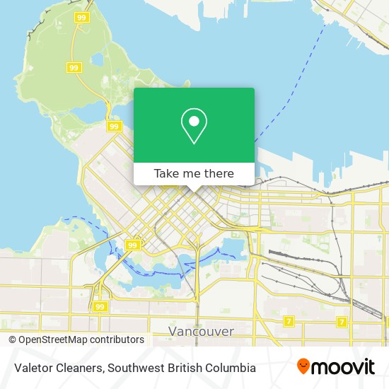 Valetor Cleaners map