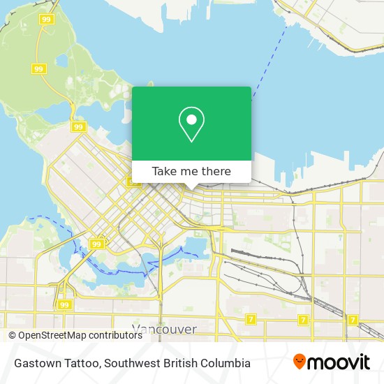 Gastown Tattoo map