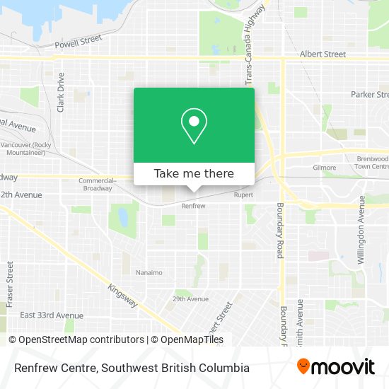 Renfrew Centre map