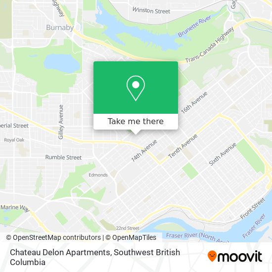 Chateau Delon Apartments map