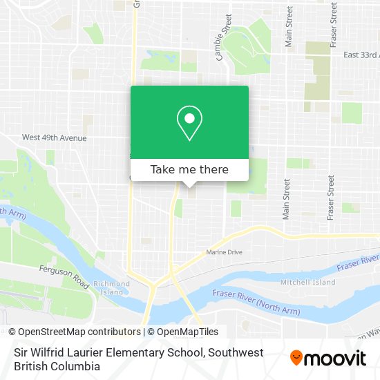 Sir Wilfrid Laurier Elementary School map