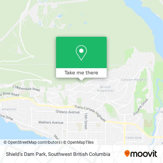 Shield's Dam Park map