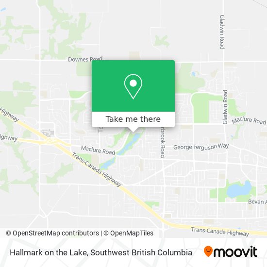 Hallmark on the Lake map