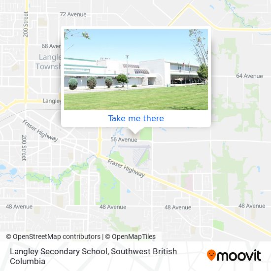 Langley Secondary School map
