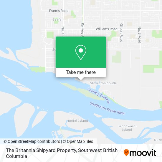 The Britannia Shipyard Property map