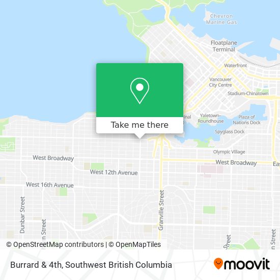 Burrard & 4th map