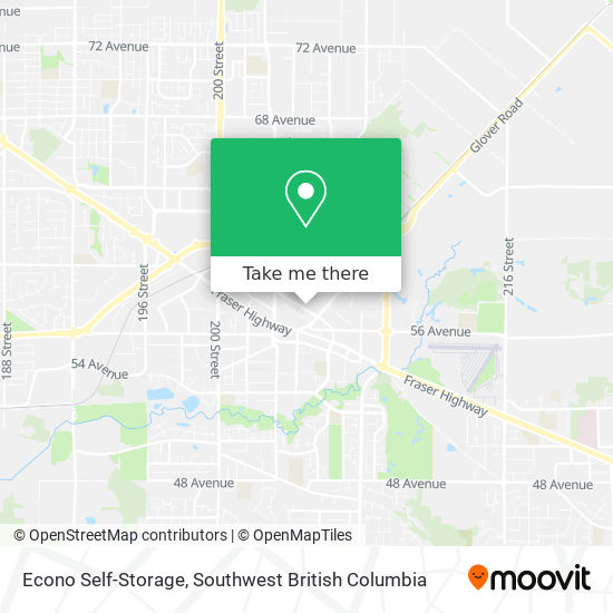 Econo Self-Storage map