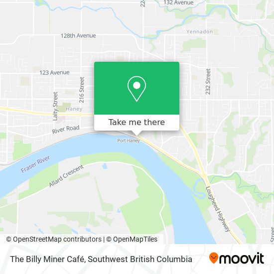 The Billy Miner Café map