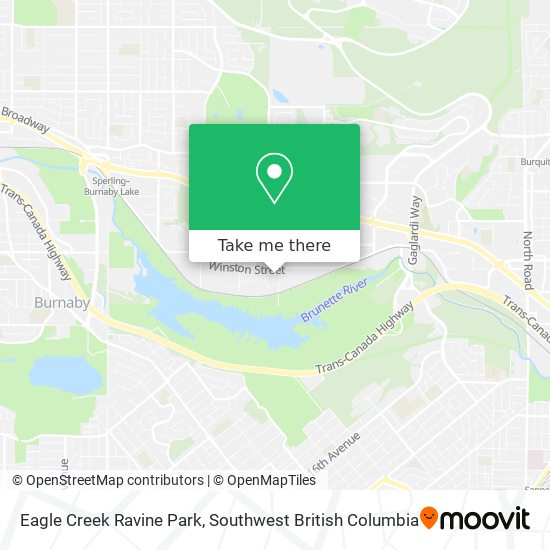 Eagle Creek Ravine Park map