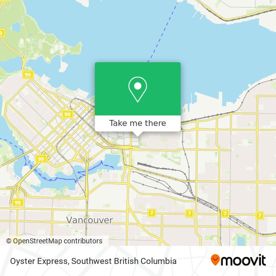 Oyster Express map