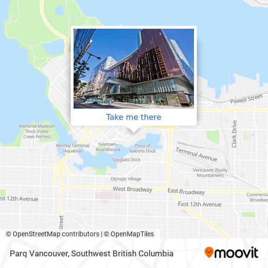 Parq Vancouver map