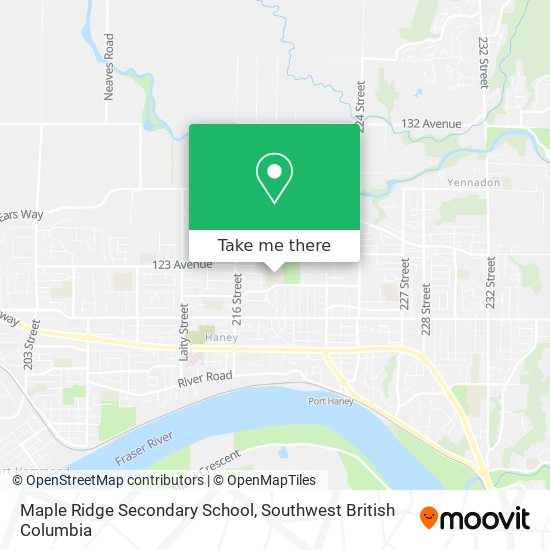 Maple Ridge Secondary School plan