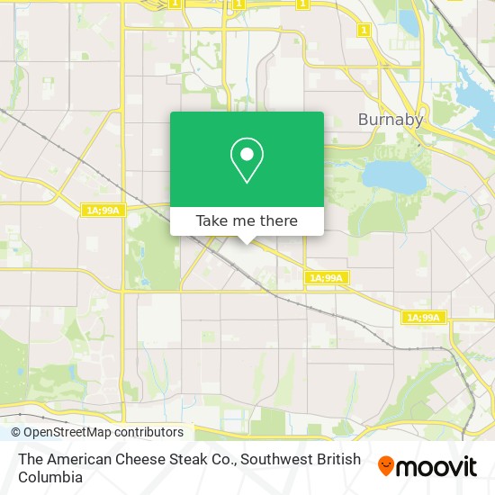 The American Cheese Steak Co. map