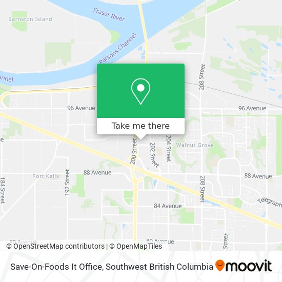 Save-On-Foods It Office map