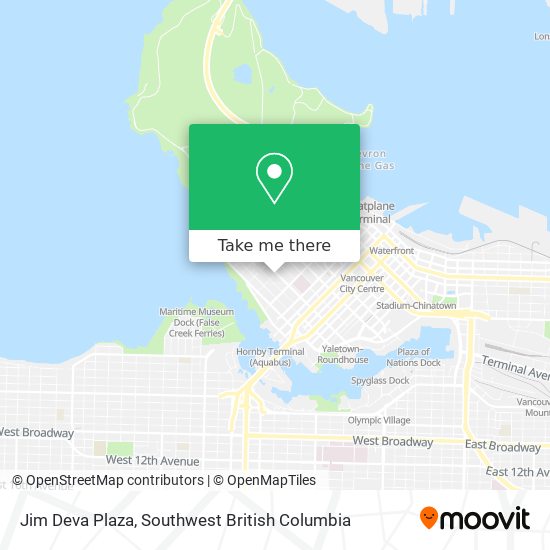 Jim Deva Plaza map