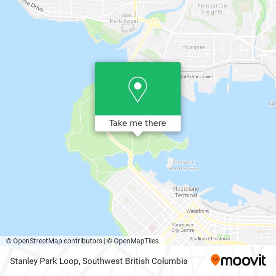 Stanley Park Loop map