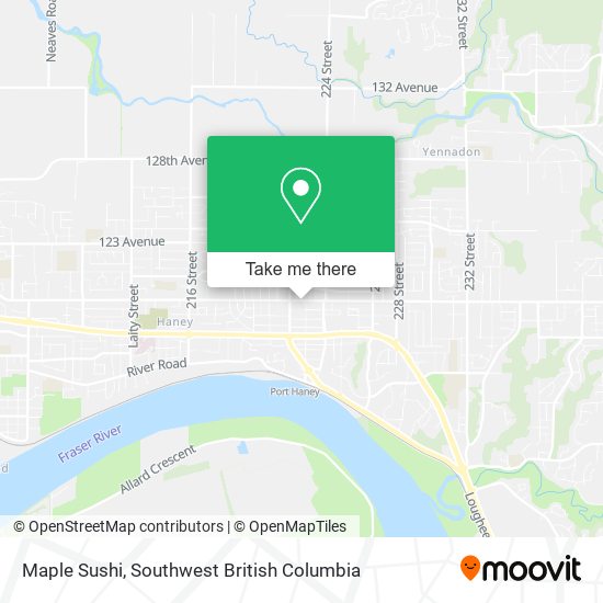 Maple Sushi map